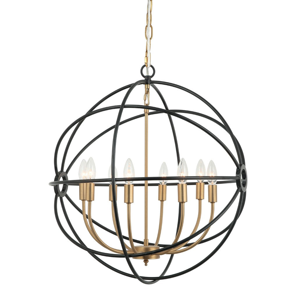 Maxilite Oriana MX 2142-0749 Chandelier Light - Black/Pharaoh Gold