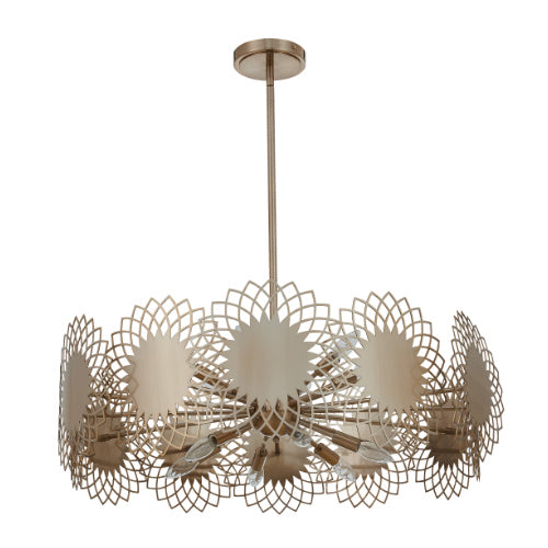 Kalco Helia 516955BCG Chandelier Light - Brushed Champagne Gold