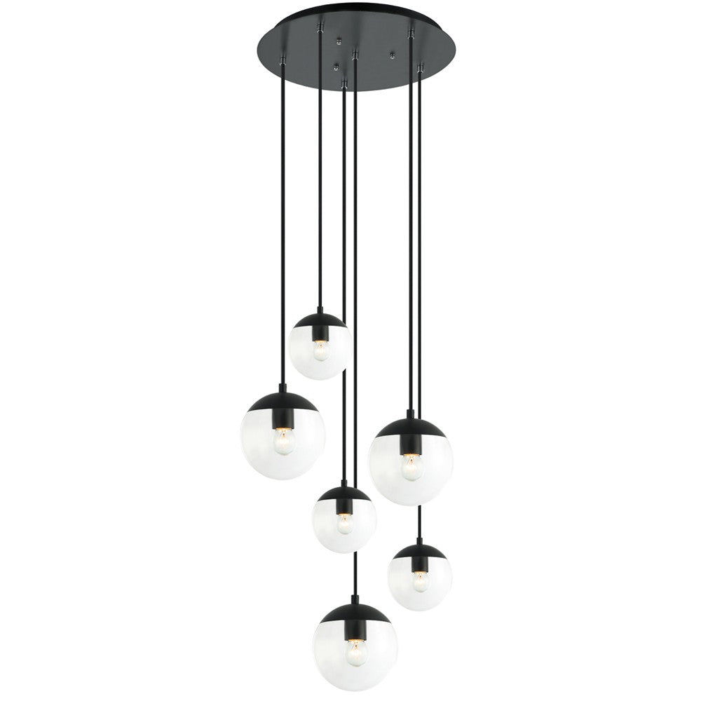 Maxilite Tuxedo MX 2426C6-07 Pendant Light - Black