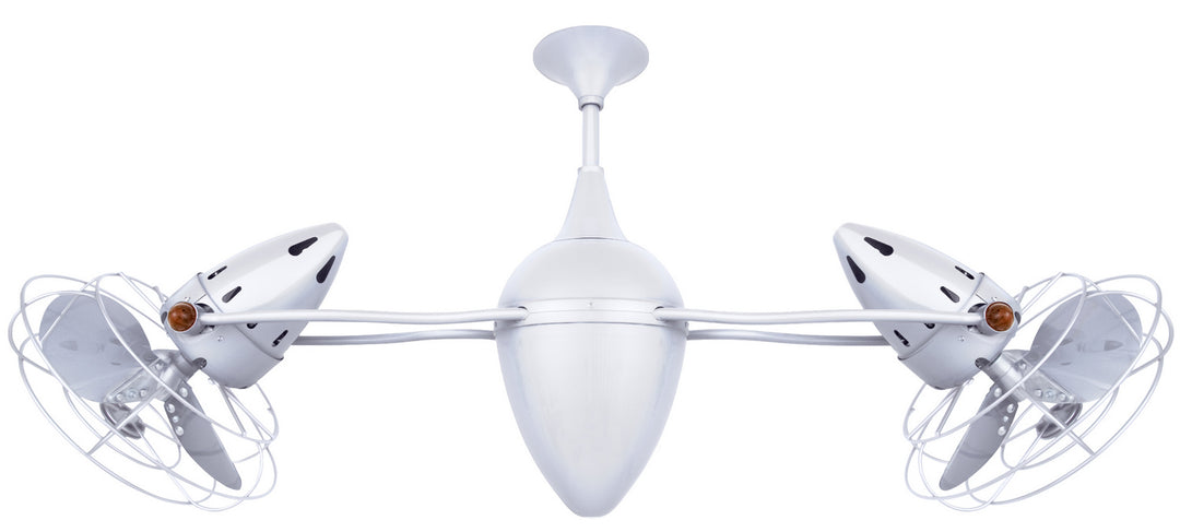 Matthews Fan Company Ar Ruthiane AR-WH-MTL Ceiling Fan 13 - Gloss White, White/