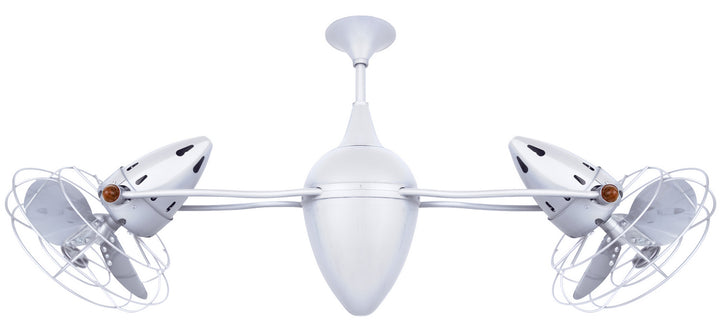 Matthews Fan Company Ar Ruthiane AR-WH-MTL Ceiling Fan 13 - Gloss White, White/