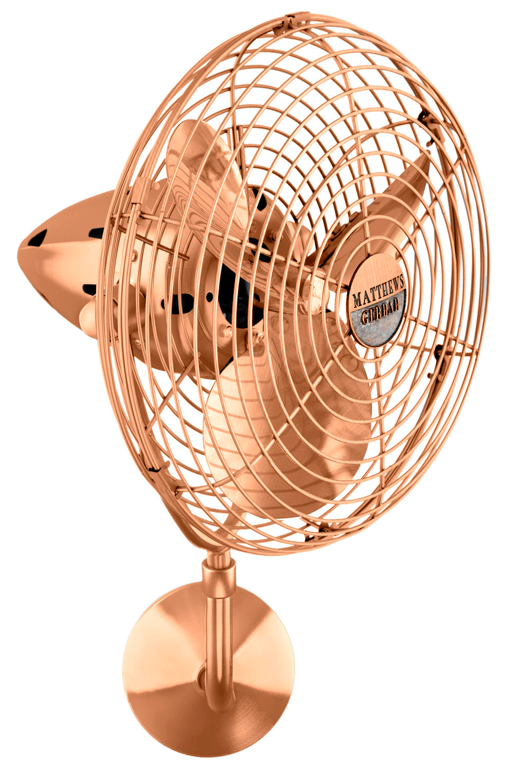 Matthews Fan Company Bruna Parede BP-BRCP-MTL Ceiling Fan 13 - Brushed Copper, Polished Brass/