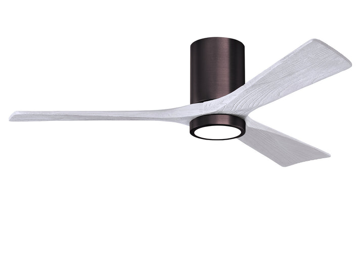 Matthews Fan Company Irene IR3HLK-BB-MWH-52 Ceiling Fan - Brushed Bronze, Matte White/