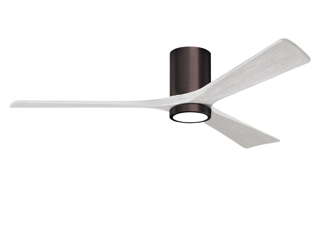 Matthews Fan Company Irene IR3HLK-BB-MWH-60 Ceiling Fan - Brushed Bronze, Matte White/