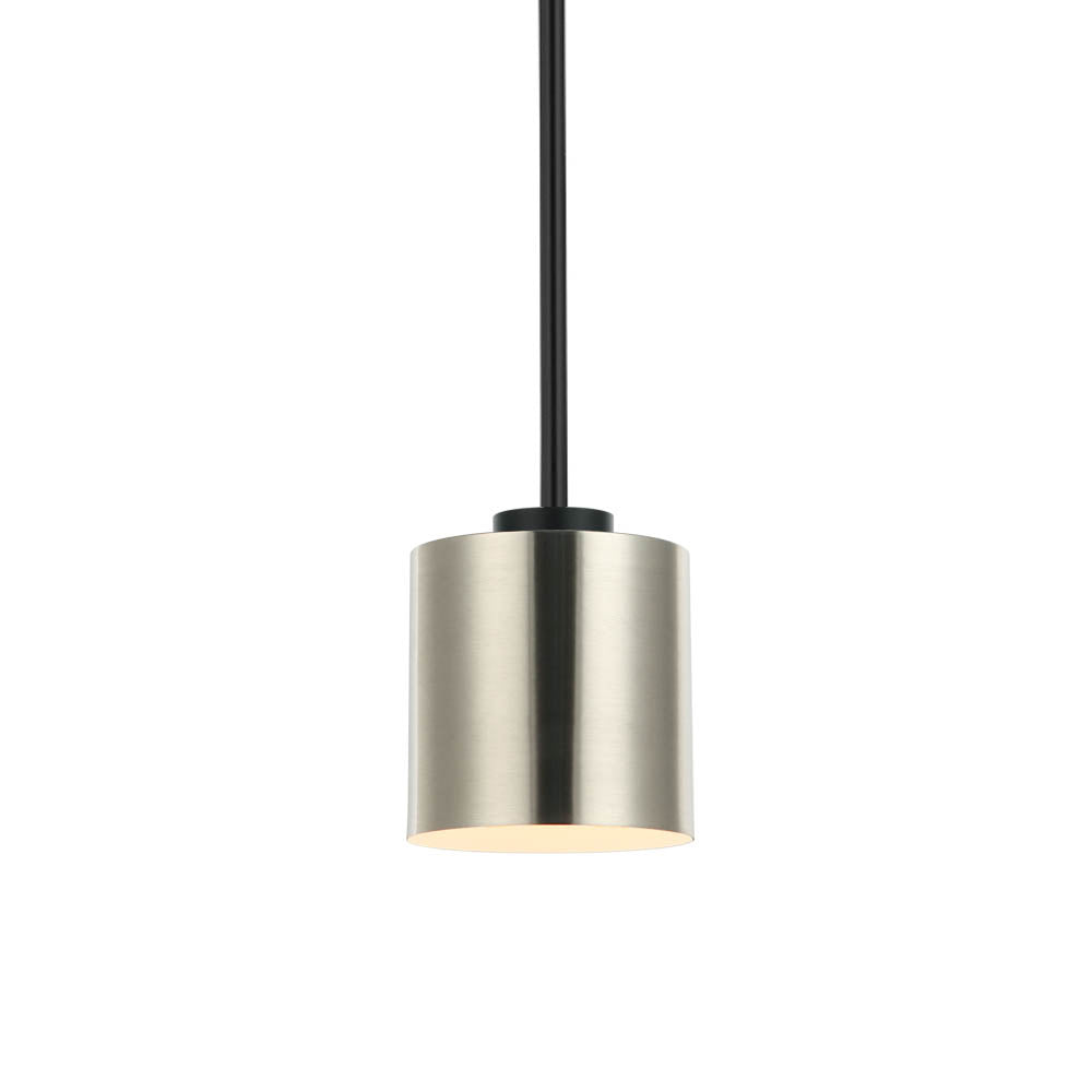 Maxilite Andel MX 261R07-40 Pendant Light - Satin Nickel/Black