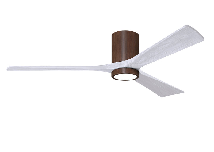 Matthews Fan Company Irene IR3HLK-WN-MWH-60 Ceiling Fan - Walnut Tone, Matte White/