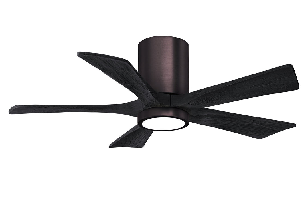 Matthews Fan Company Irene IR5HLK-BB-BK-42 Ceiling Fan - Brushed Bronze, Matte Black/