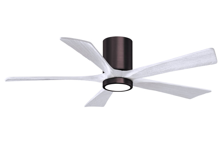 Matthews Fan Company Irene IR5HLK-BB-MWH-52 Ceiling Fan - Brushed Bronze, Matte White/