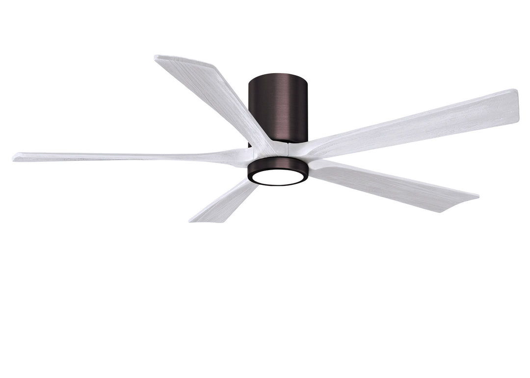 Matthews Fan Company Irene IR5HLK-BB-MWH-60 Ceiling Fan - Brushed Bronze, Matte White/