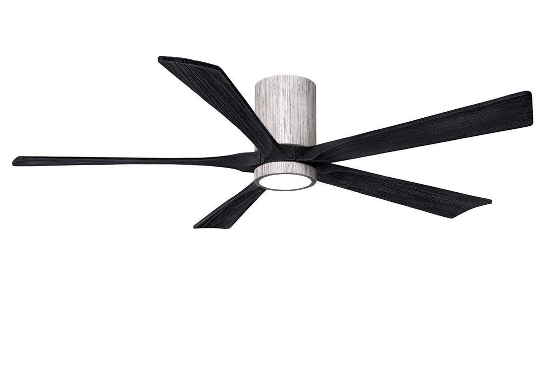 Matthews Fan Company Irene IR5HLK-BW-BK-60 Ceiling Fan - Barnwood Tone, Matte Black/