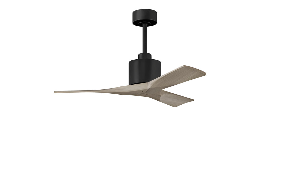 Matthews Fan Company Nan NK-BK-GA-42 Ceiling Fan - Matte Black, Gray Ash/