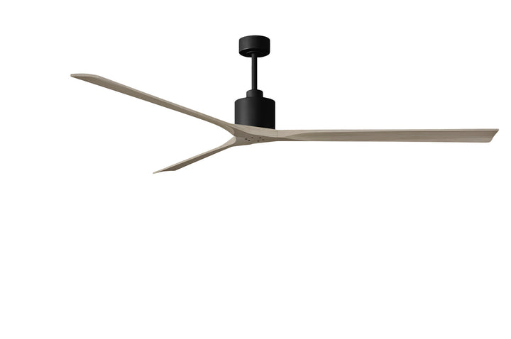 Matthews Fan Company Nan XL NKXL-BK-GA-90 Ceiling Fan - Matte Black, Gray Ash/