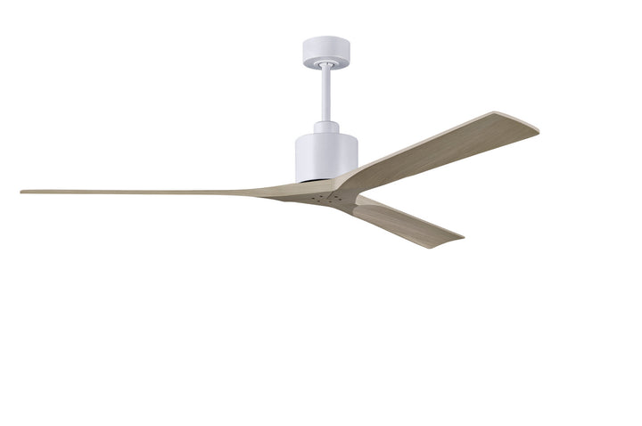 Matthews Fan Company Nan XL NKXL-MWH-GA-72 Ceiling Fan - Matte White, Gray Ash/