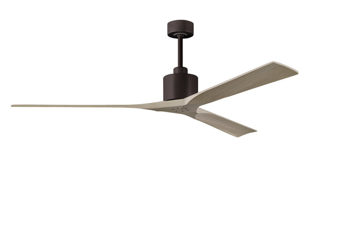 Matthews Fan Company Nan XL NKXL-TB-GA-72 Ceiling Fan - Textured Bronze, Gray Ash/