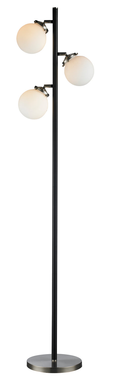 Luce Lumen Lighting 3592-89  Three Light Floor Lamp Lamp Pewter, Nickel, Silver