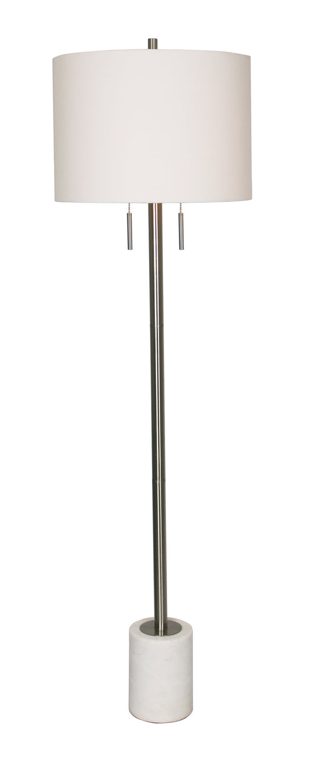 Luce Lumen Lighting LL1474  Two Light Floor Lamp Lamp Pewter, Nickel, Silver