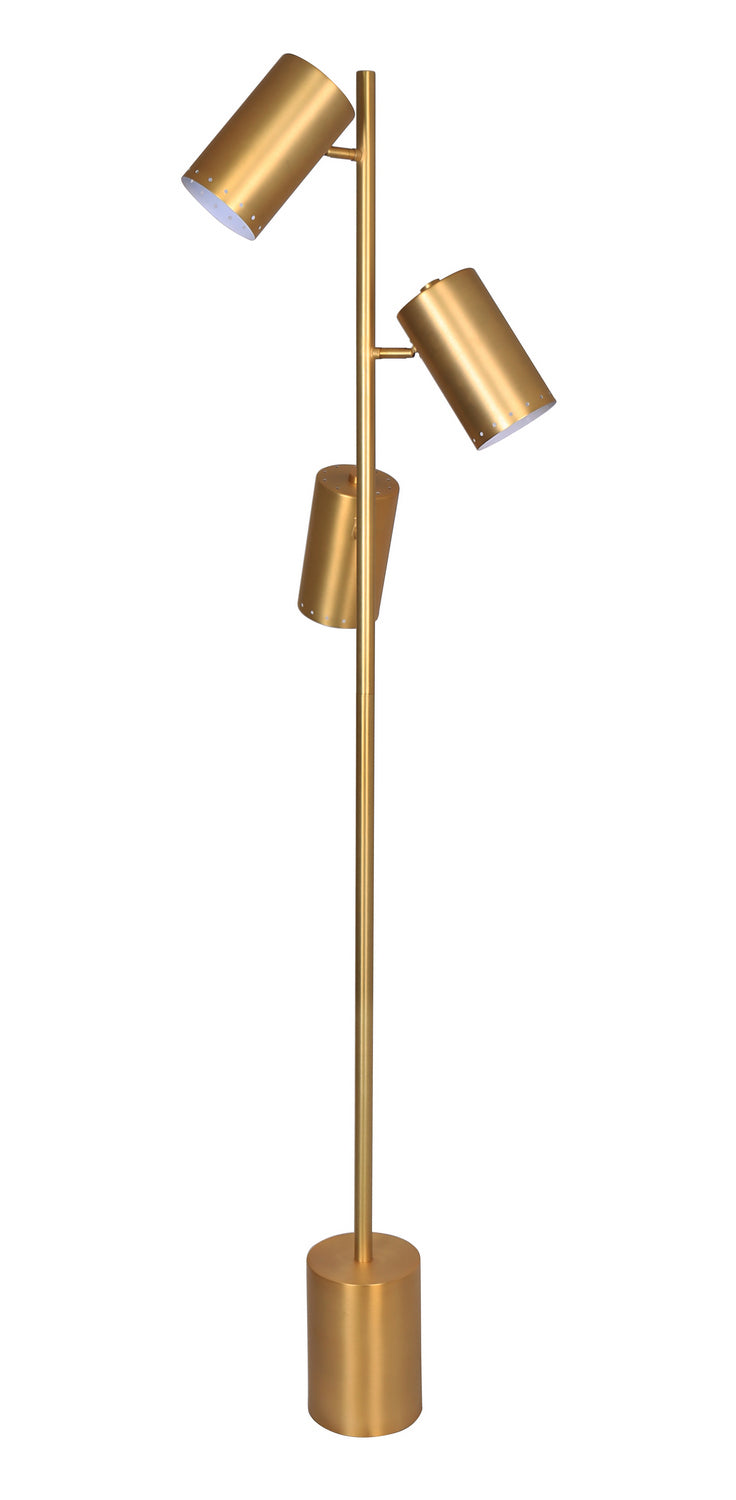 Luce Lumen Lighting LL1521  Three Light Floor Lamp Lamp Gold, Champ, Gld Leaf