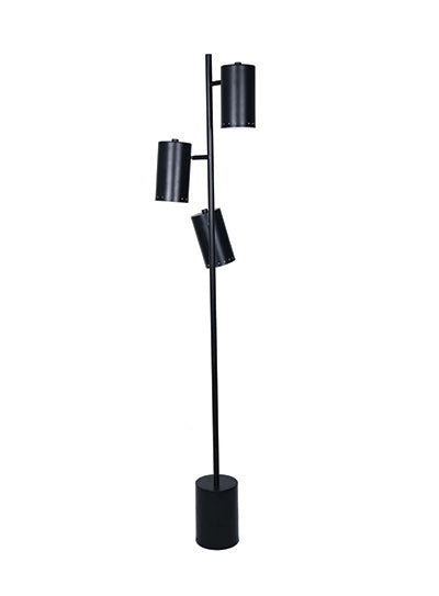 Luce Lumen Lighting LL1521BK  Three Light Floor Lamp Lamp Black