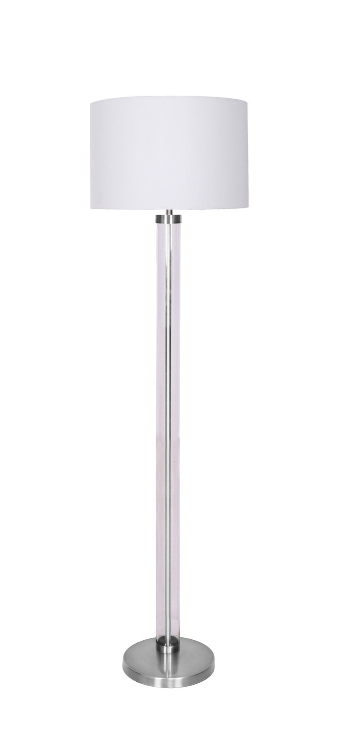 Luce Lumen Lighting LL2180  One Light Floor Lamp Lamp Pewter, Nickel, Silver