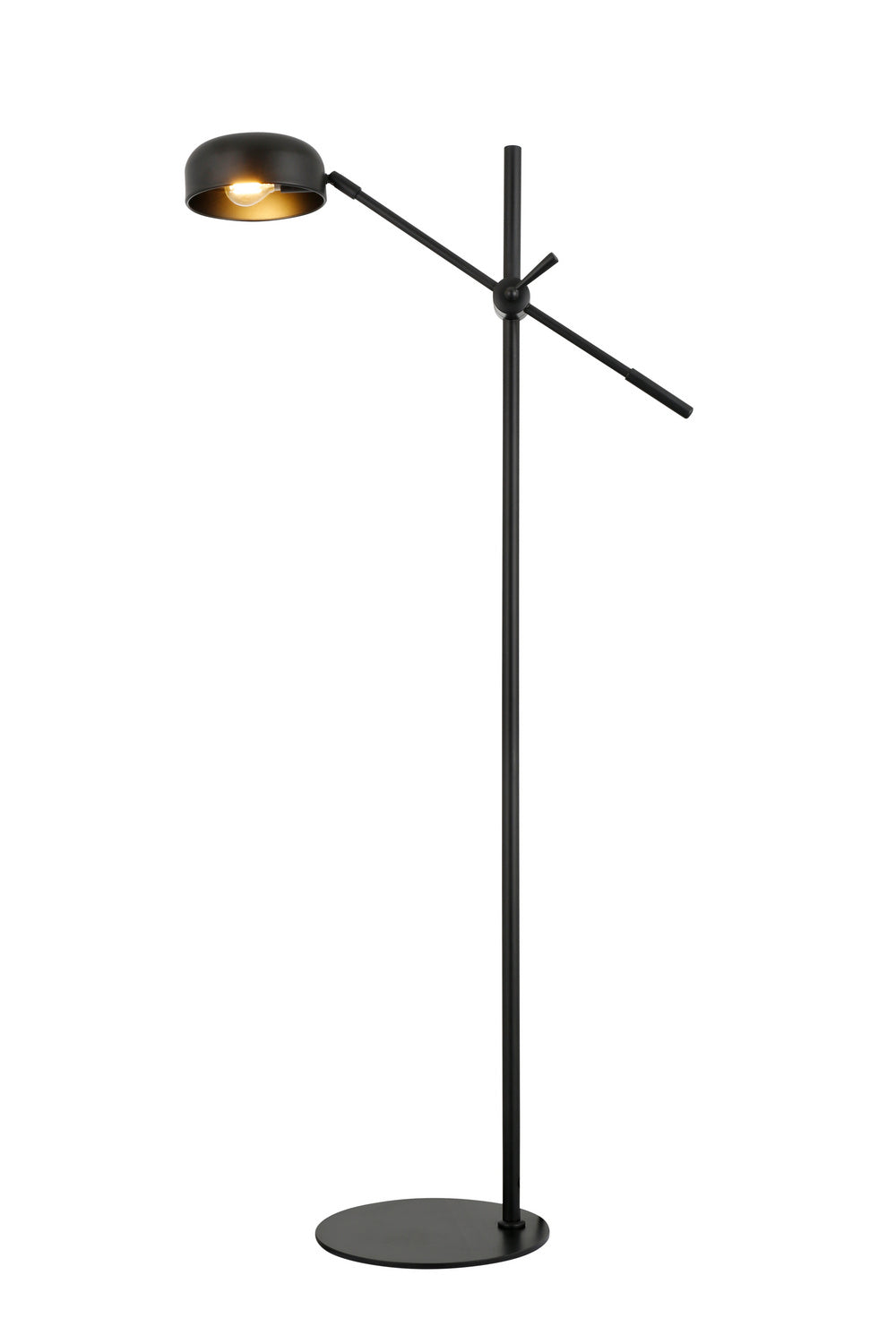 Luce Lumen Lighting SLL122BK  One Light Task Floor Lamp Lamp Black