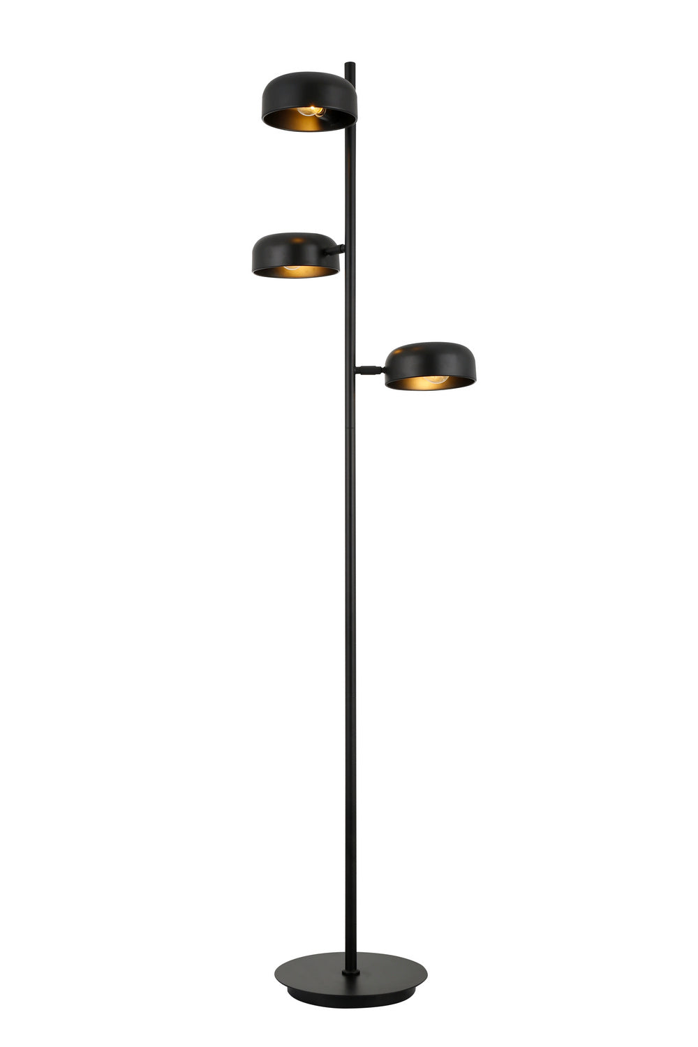 Luce Lumen Lighting SLL123BK  Three Light Task Lamp Lamp Black