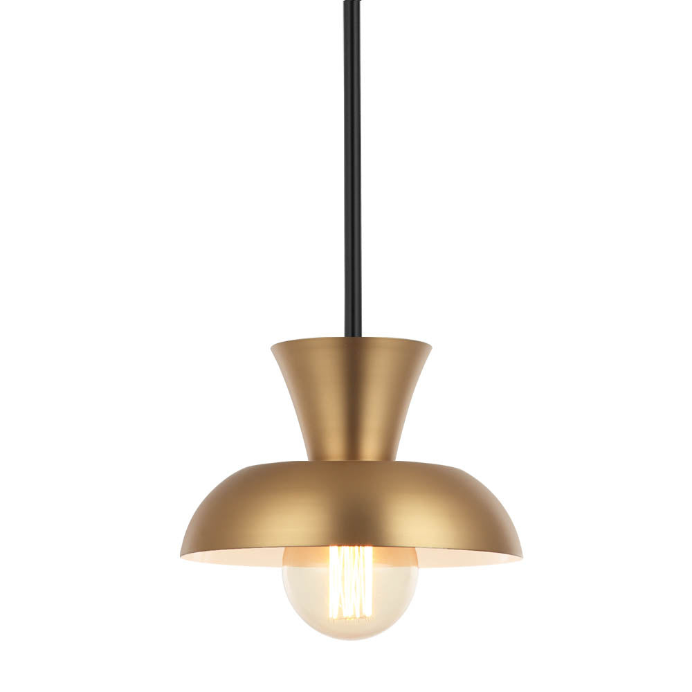 Maxilite Aurora MX 264R07-18 Pendant Light - Aged Brass/Black