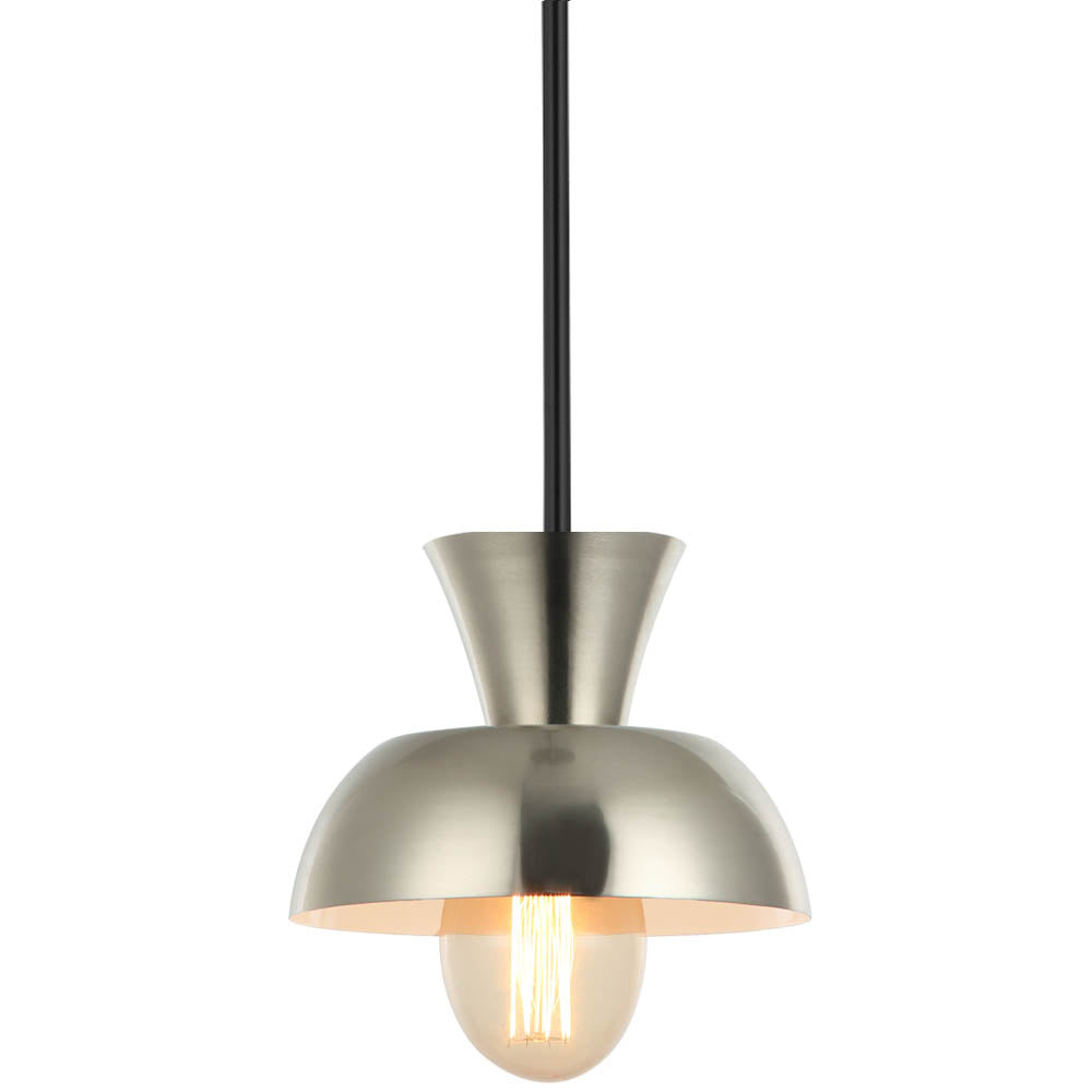 Maxilite Aurora MX 264R07-40 Pendant Light - Satin Nickel/Black