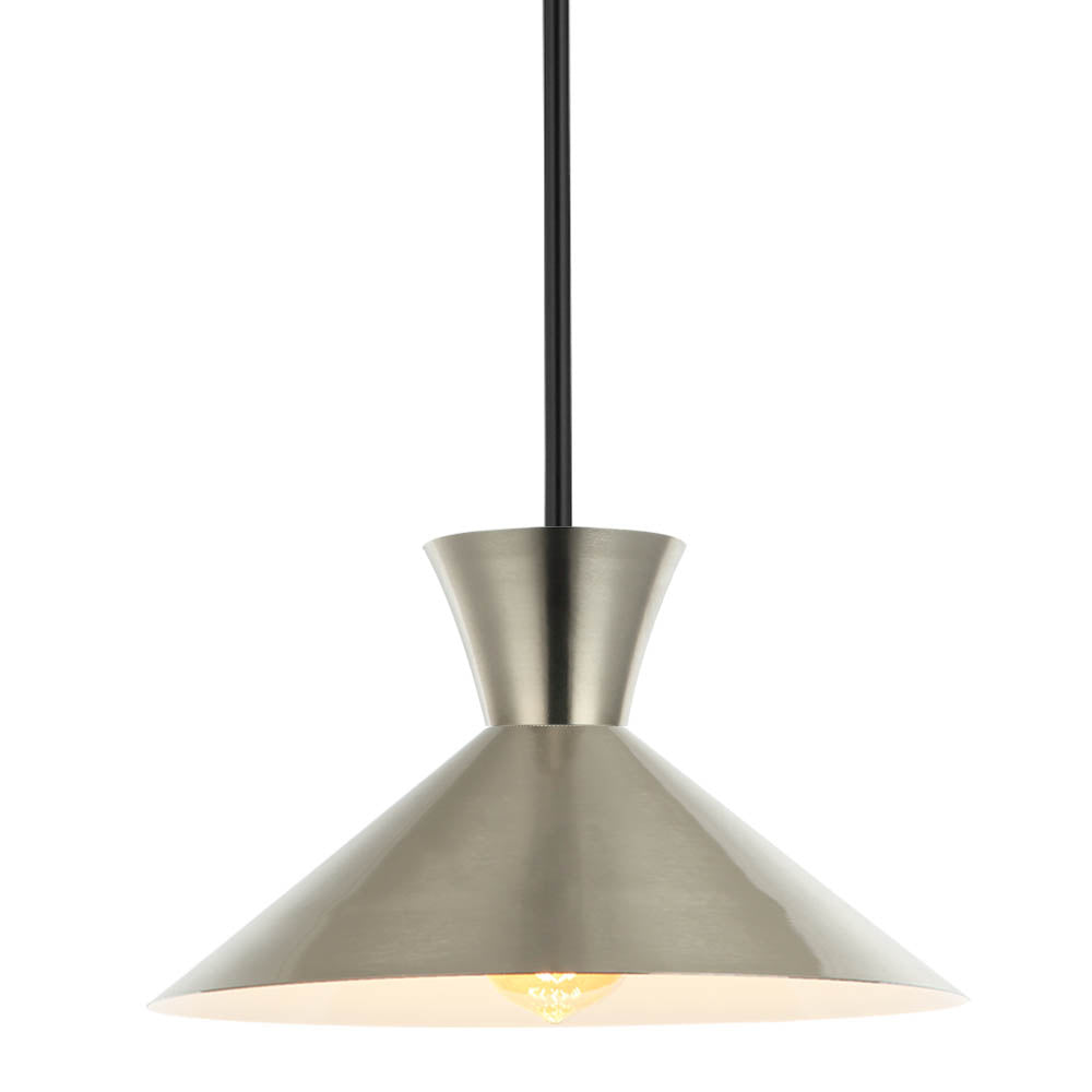 Maxilite Andreo MX 265R07-40 Pendant Light - Satin Nickel/Black