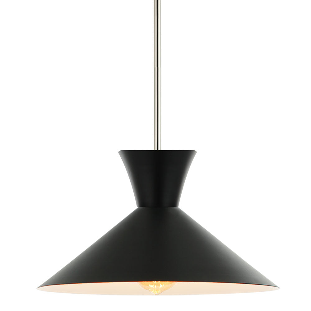 Maxilite Andreo MX 265R40-07 Pendant Light - Satin Nickel/Black