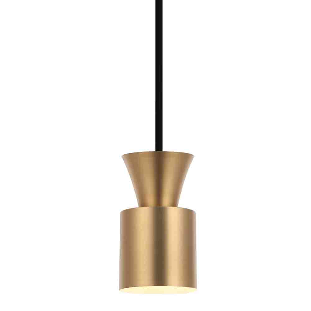 Maxilite Andel MX 267R07-18 Pendant Light - Aged Brass/Black