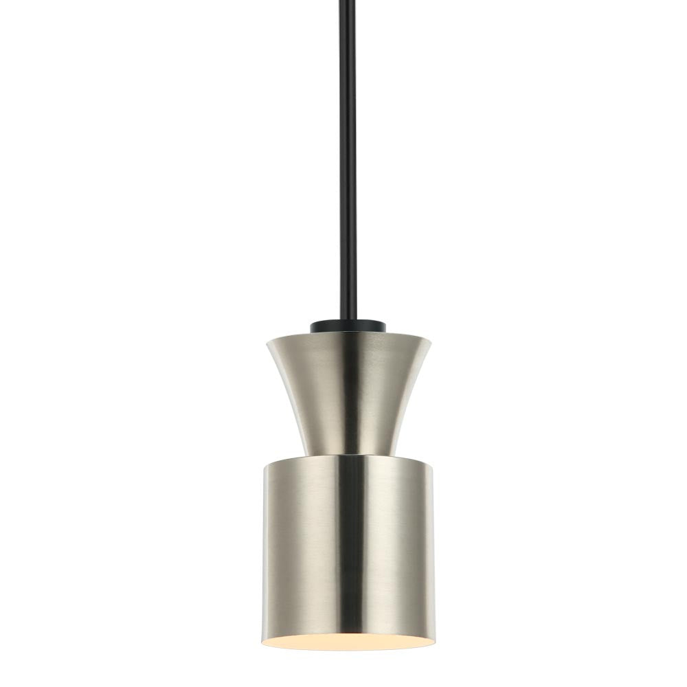 Maxilite Andel MX 267R07-40 Pendant Light - Satin Nickel/Black