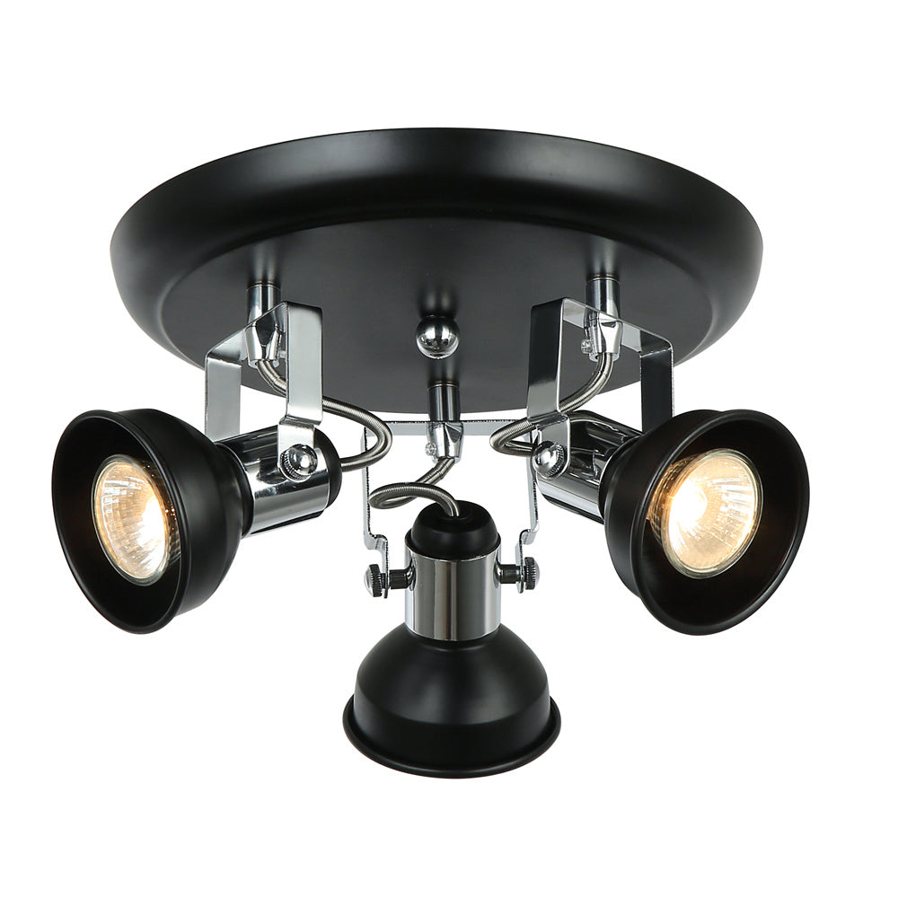 Maxilite Lighting MX 3266C3-BL Modern Mondale Track Light Black