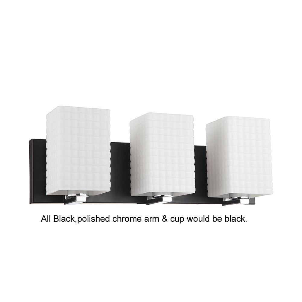 Maxilite Della MX 6147-07-3 Bath Vanity Light 19 in. wide - Black