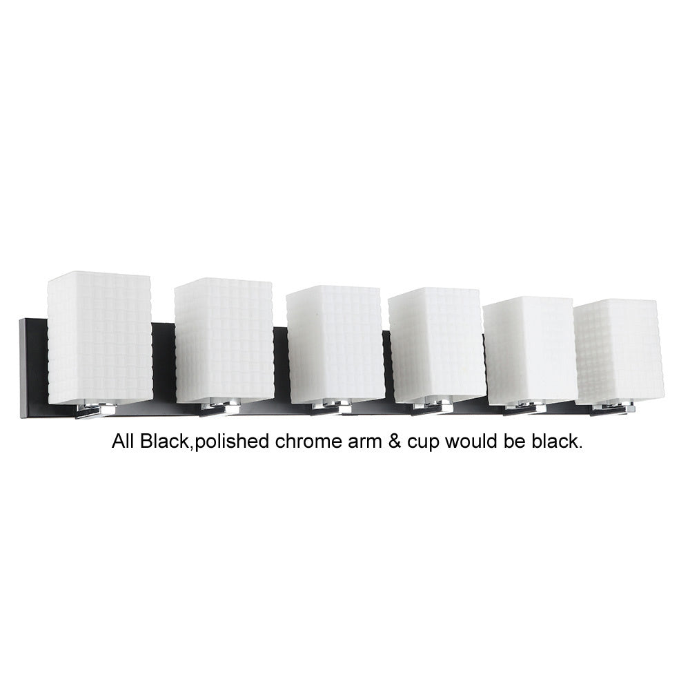 Maxilite Della MX 6147-07-6 Bath Vanity Light 39 in. wide - Black