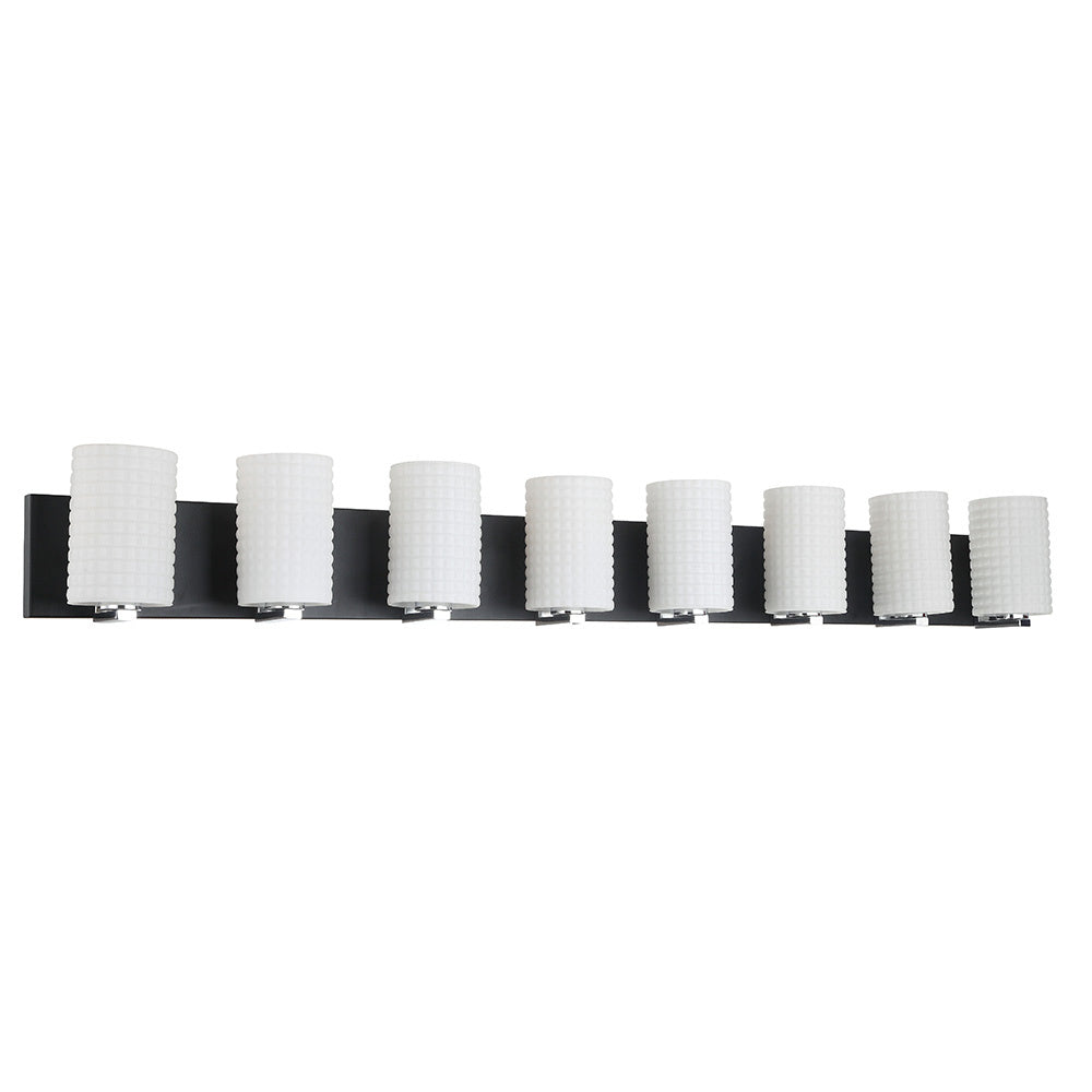 Maxilite Maia MX 6149-07-8 Bath Vanity Light 52 in. wide - Black