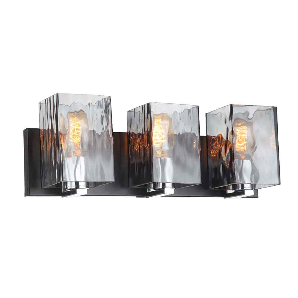 Maxilite Atri MX 61577-07-3 Bath Vanity Light 19 in. wide - Black