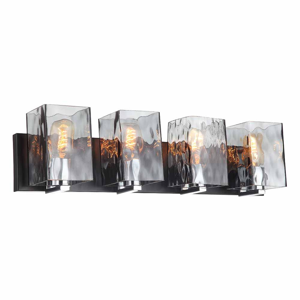Maxilite Atri MX 61577-07-4 Bath Vanity Light 26 in. wide - Black