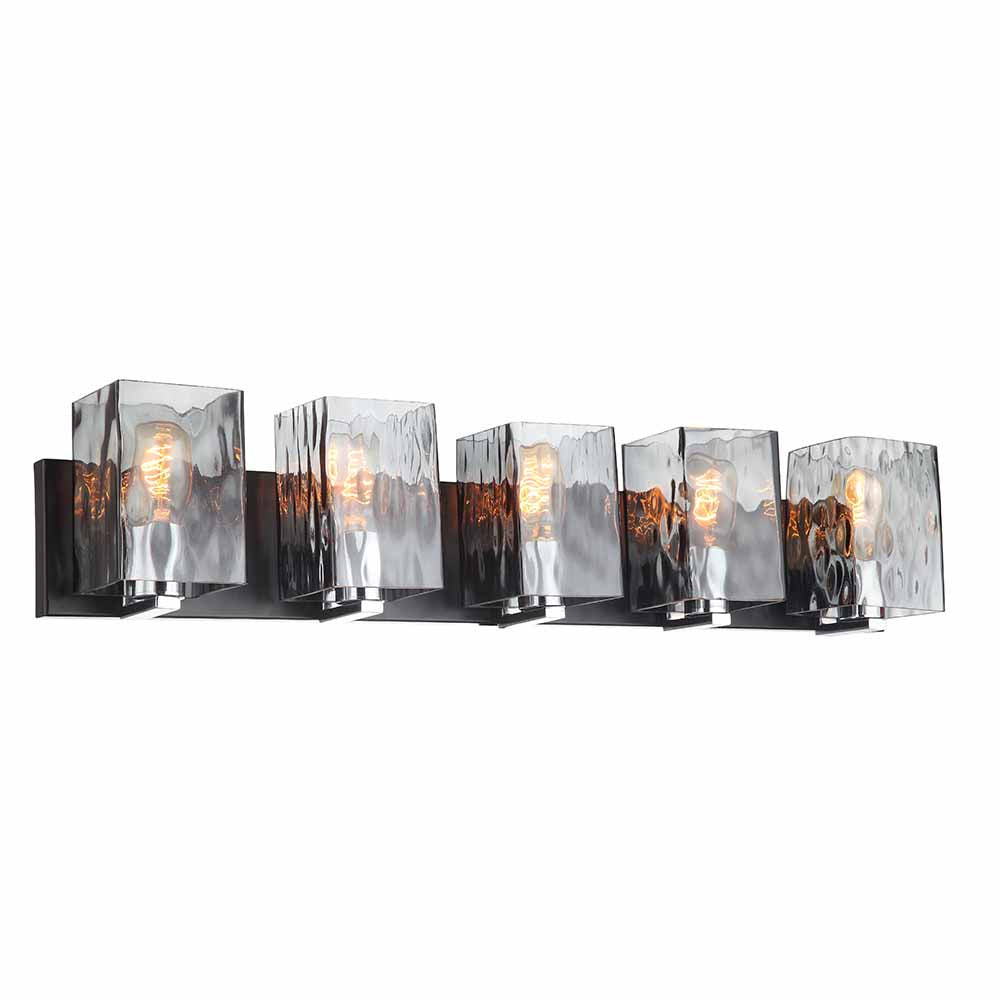 Maxilite Atri MX 61577-07-5 Bath Vanity Light 32 in. wide - Black