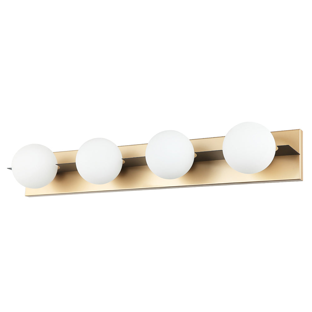 Maxilite Hollywood MX 6476-4-50 Bath Vanity Light 39 in. wide - Black/Pharaoh Gold