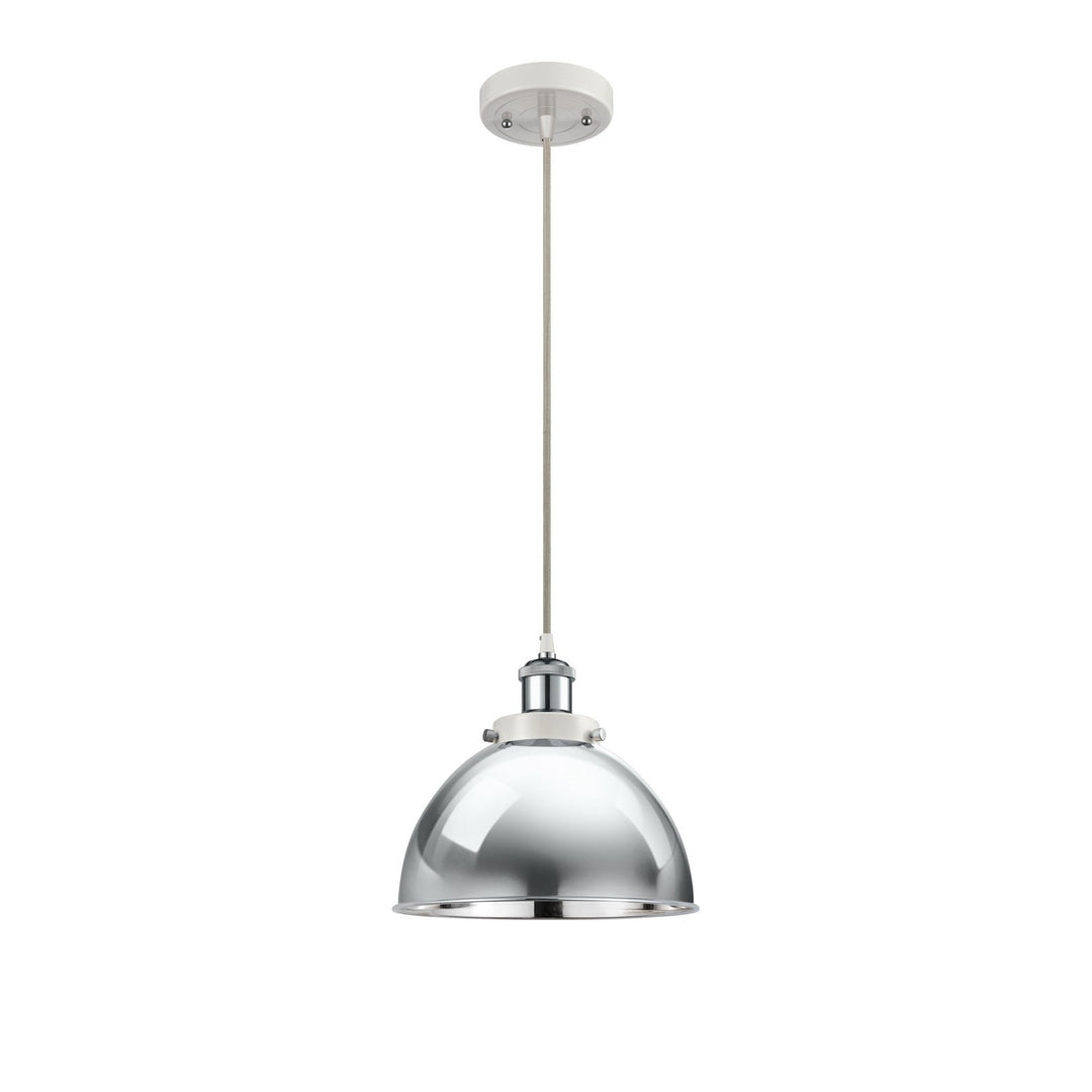 Innovations Ballston Urban 916-1P-WPC-MFD-10-PC Pendant Light - White and Polished Chrome