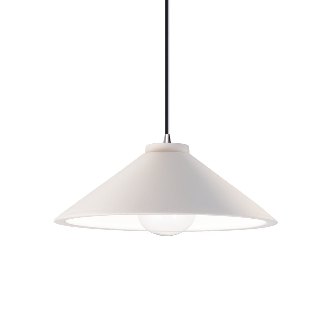 Justice Designs Radiance CER-6240-BIS-CROM-BKCD Pendant Light - Bisque