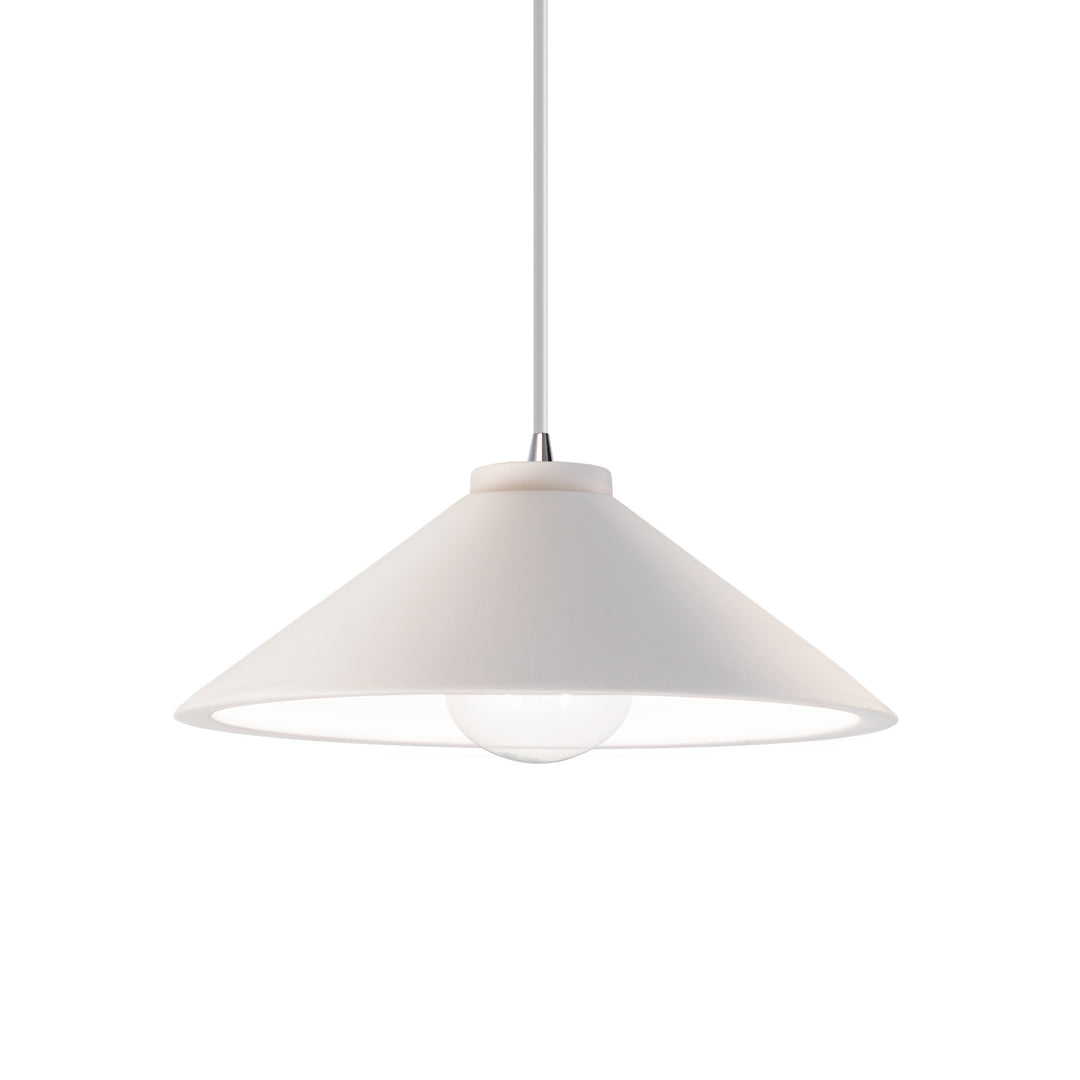 Justice Designs Radiance CER-6240-BIS-CROM-WTCD Pendant Light - Bisque