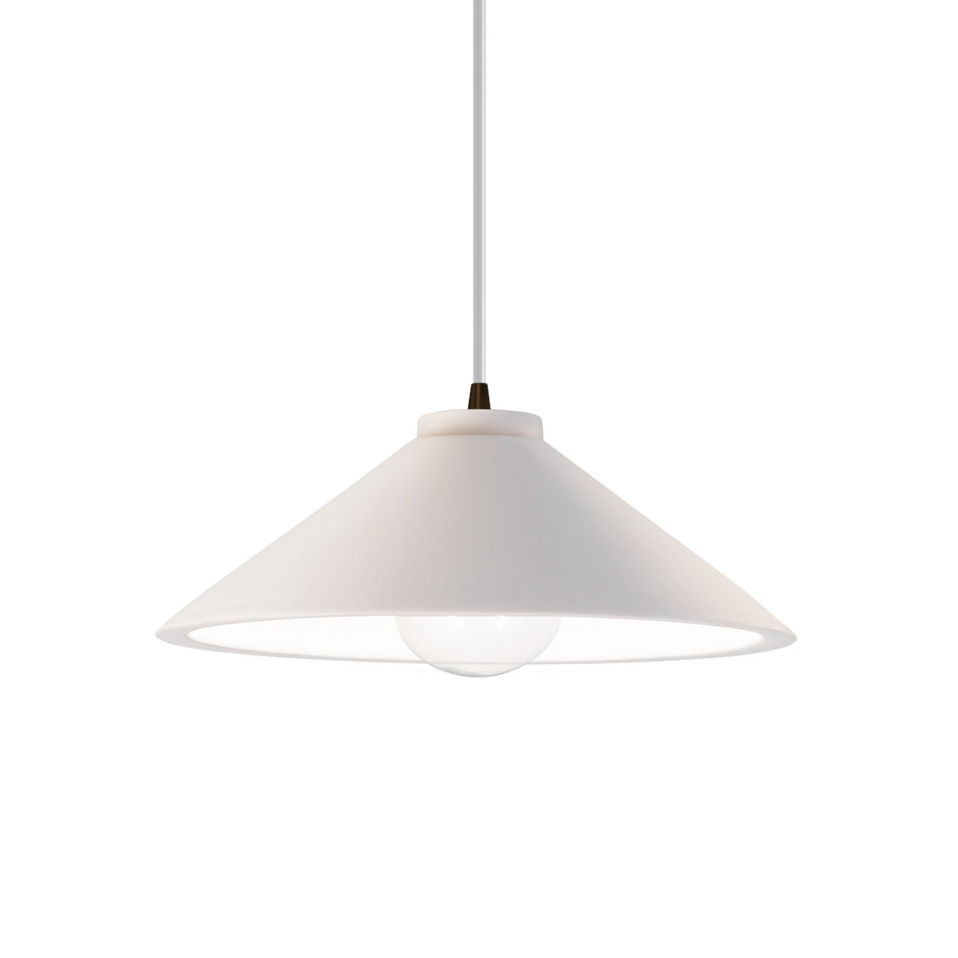 Justice Designs Radiance CER-6240-BIS-DBRZ-WTCD Pendant Light - Bisque