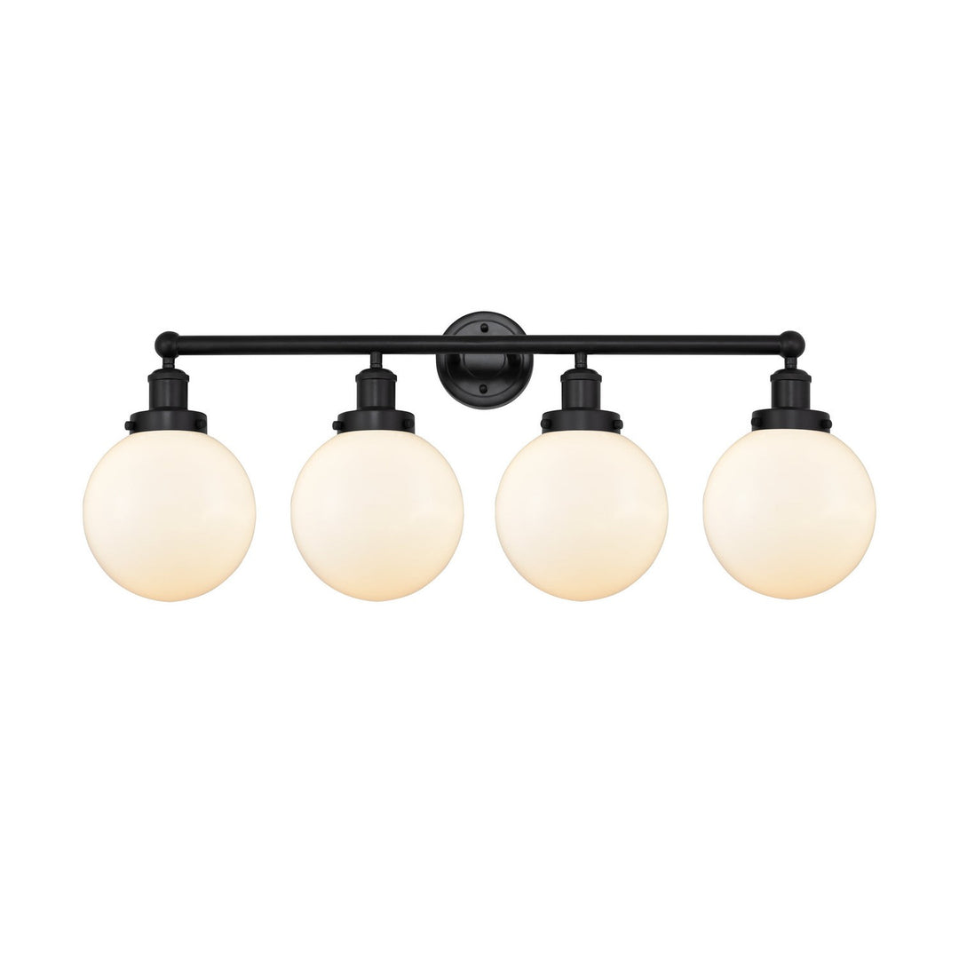 Innovations Edison 616-4W-BK-G201-8 Bath Vanity Light 34 in. wide - Matte Black