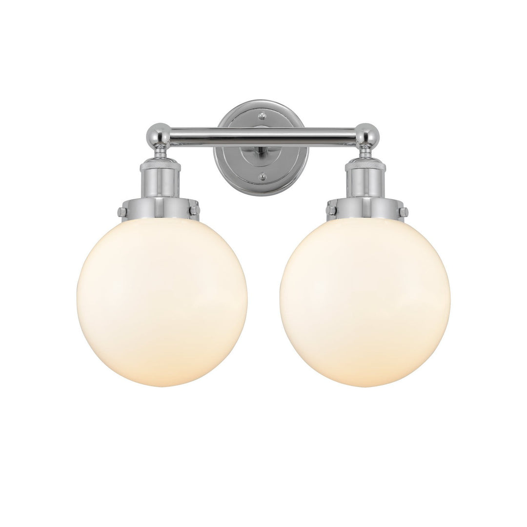 Innovations Edison 616-2W-PC-G201-8 Bath Vanity Light 16 in. wide - Polished Chrome