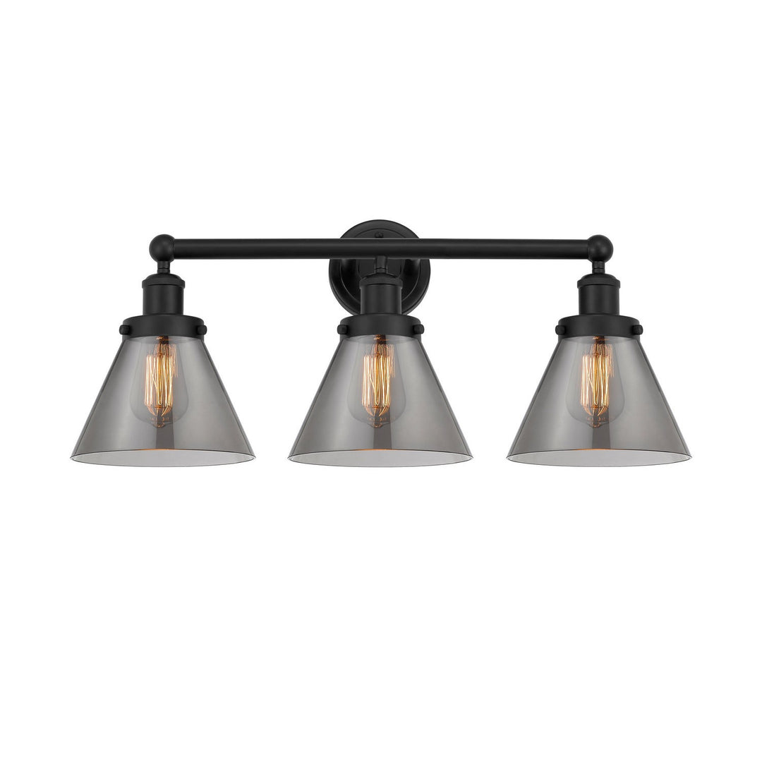 Innovations Edison 616-3W-BK-G43 Bath Vanity Light 25 in. wide - Matte Black