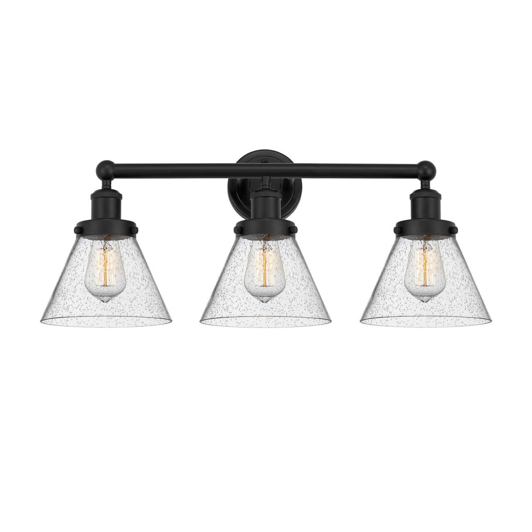 Innovations Edison 616-3W-BK-G44 Bath Vanity Light 25 in. wide - Matte Black