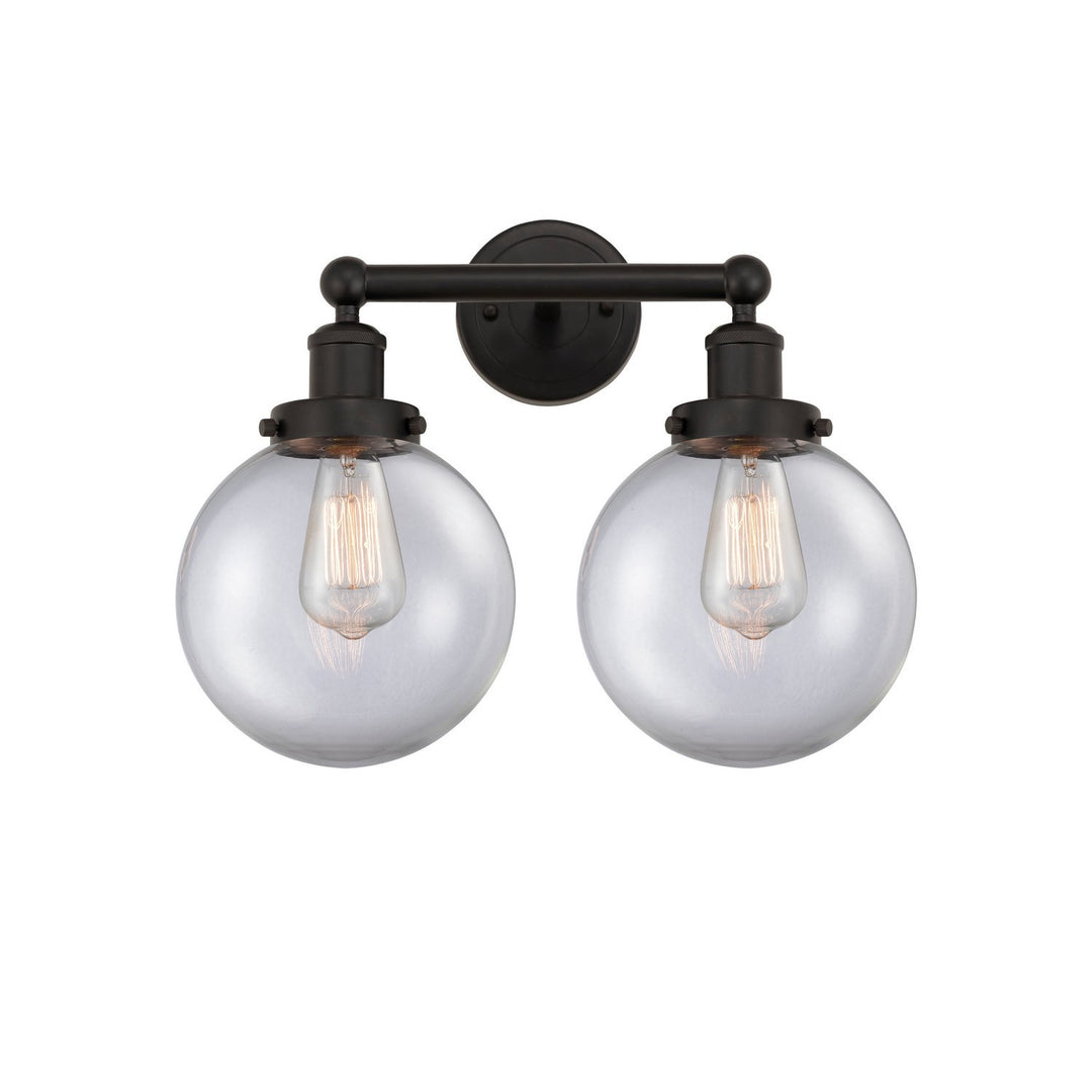 Innovations Edison 616-2W-OB-G202-8 Bath Vanity Light 16 in. wide - Oil Rubbed Bronze