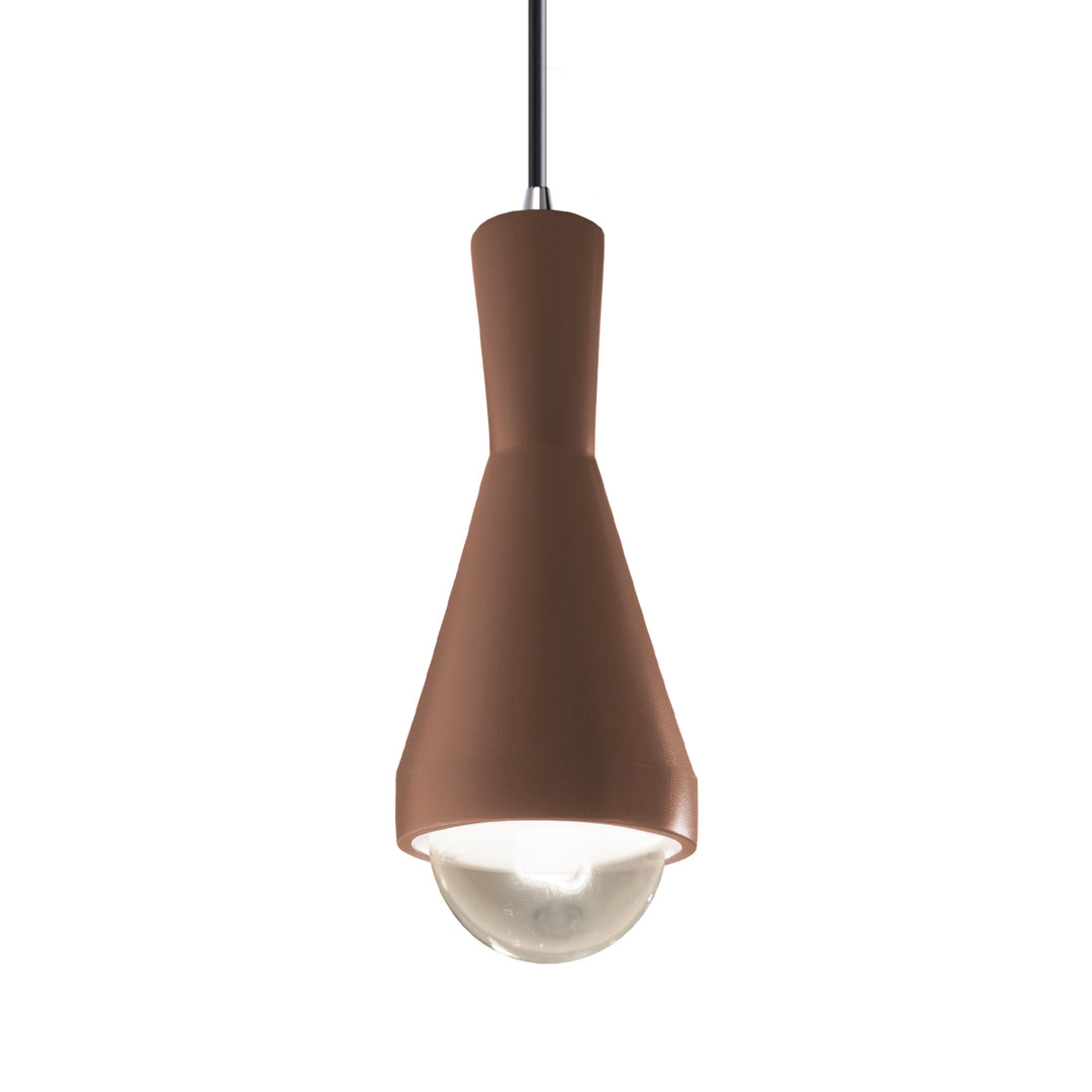 Justice Designs Radiance CER-6520-CLAY-CROM-BKCD Pendant Light - Canyon Clay
