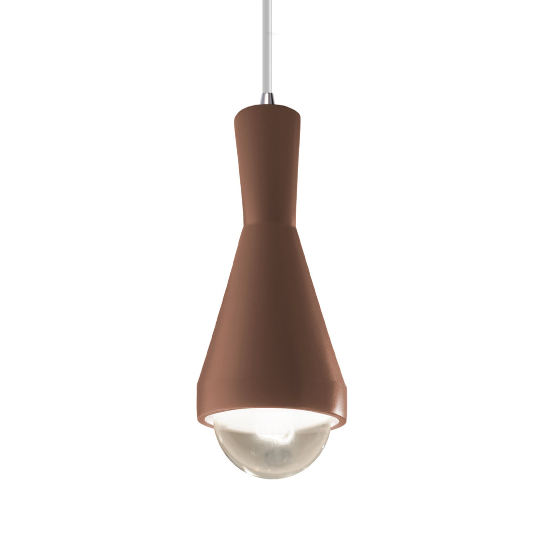 Justice Designs Radiance CER-6520-CLAY-CROM-WTCD Pendant Light - Canyon Clay